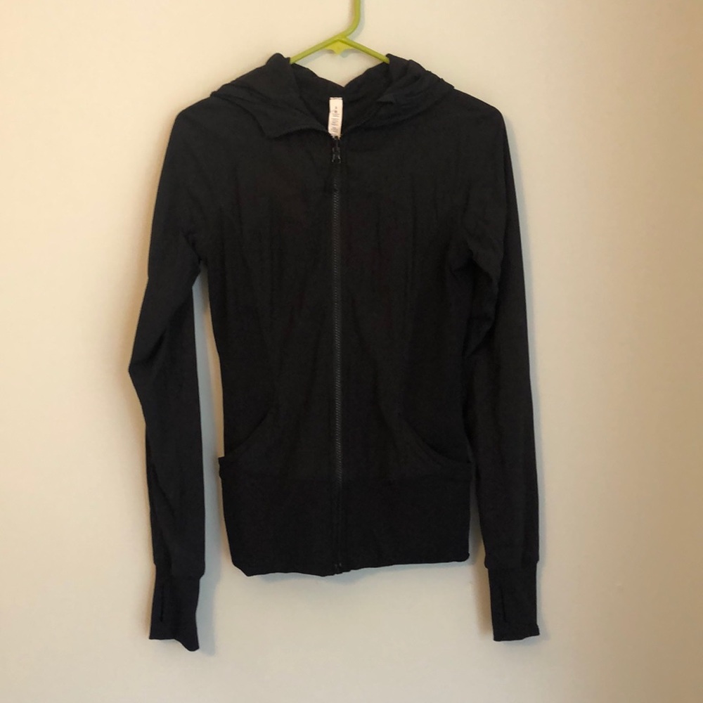 lululemon athletica Charcoal Zip-Up Hoodie